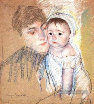 Mary Cassatt œuvres - Baby Bill à Cap et Shift mères des enfants Mary Cassatt
